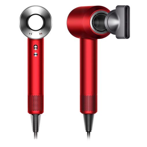 Фен Dyson Supersonic HD07 (красный) с 5 насадками и черным дорожным чехлом